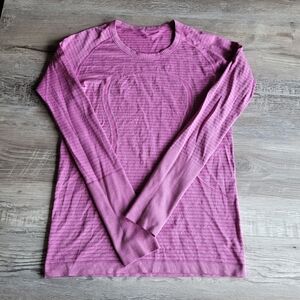 lululemon athletica Long Sleeve Top in Pink